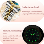 Elegante Damenarmbanduhr – Luxus-Design aus Edelstahl