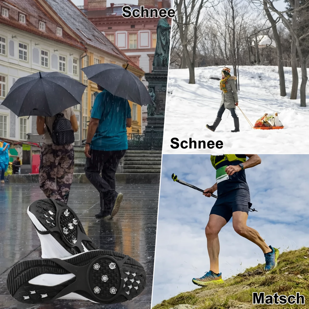 Anti-Rutsch-Eiskrallen mit 5 Stahlzacken