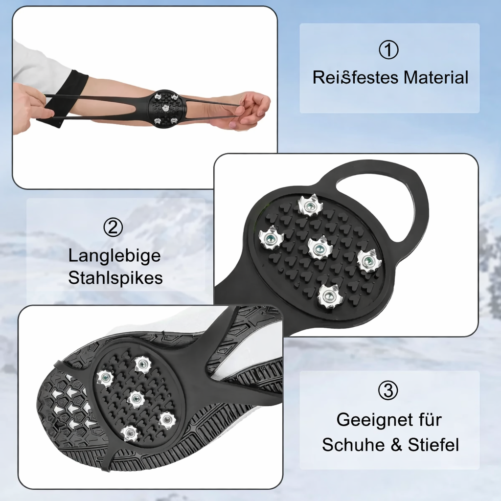 Anti-Rutsch-Eiskrallen mit 5 Stahlzacken