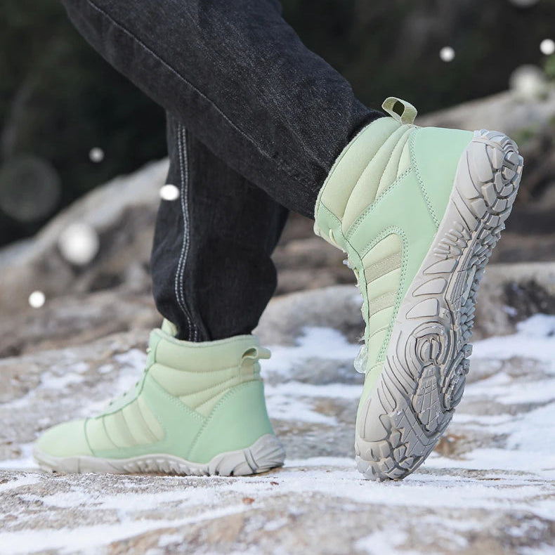 Unisex Winter-Barfußboots – wasserdicht, warm gefüttert & rutschfest (Walking / Outdoor / leichte Wanderung