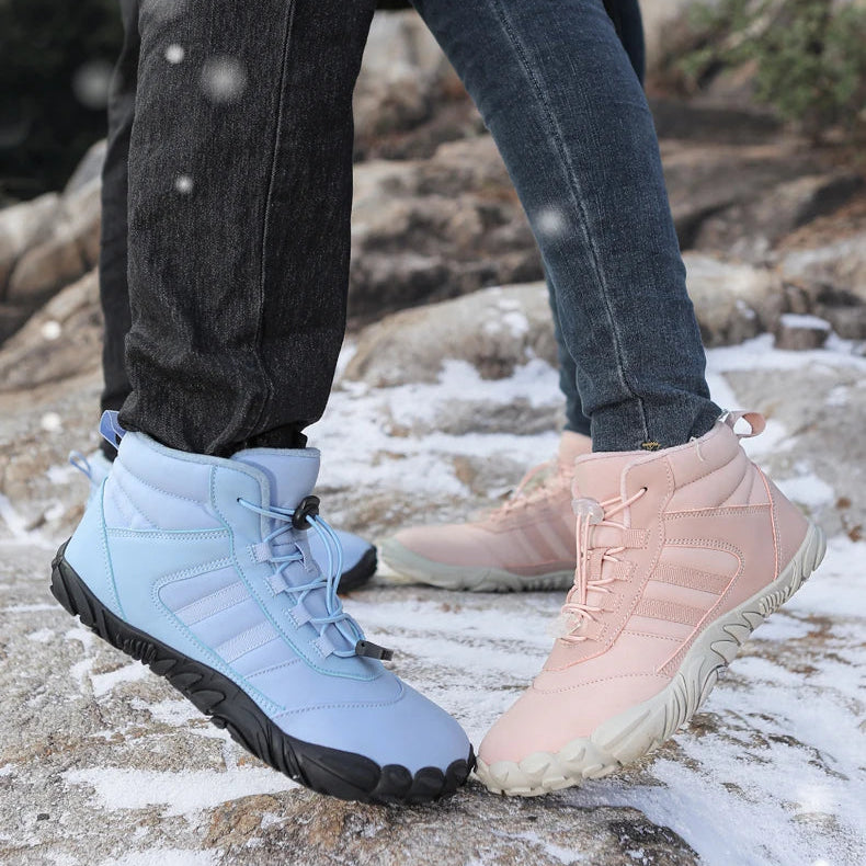 Unisex Winter-Barfußboots – wasserdicht, warm gefüttert & rutschfest (Walking / Outdoor / leichte Wanderung