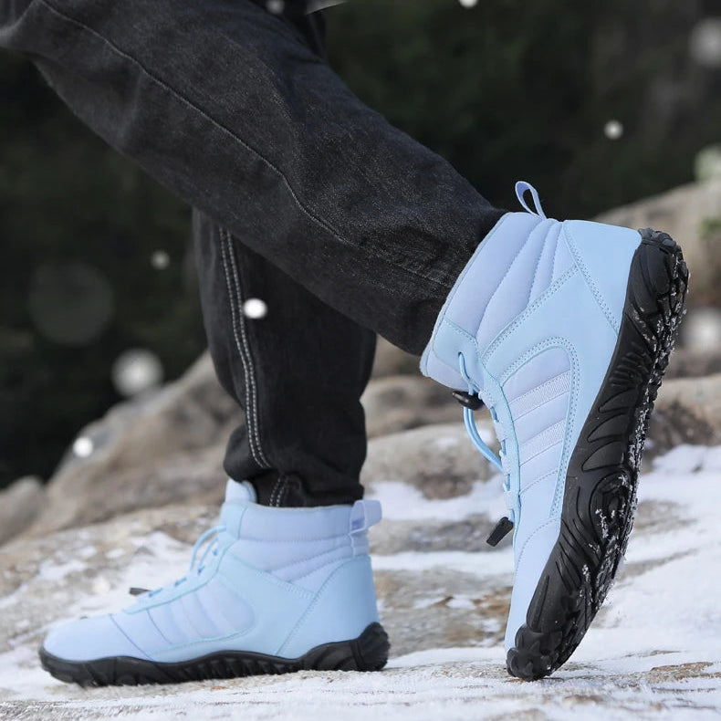 Unisex Winter-Barfußboots – wasserdicht, warm gefüttert & rutschfest (Walking / Outdoor / leichte Wanderung