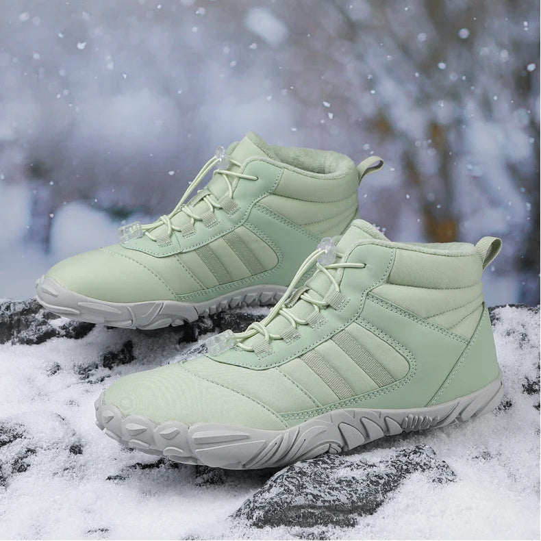 Unisex Winter-Barfußboots – wasserdicht, warm gefüttert & rutschfest (Walking / Outdoor / leichte Wanderung