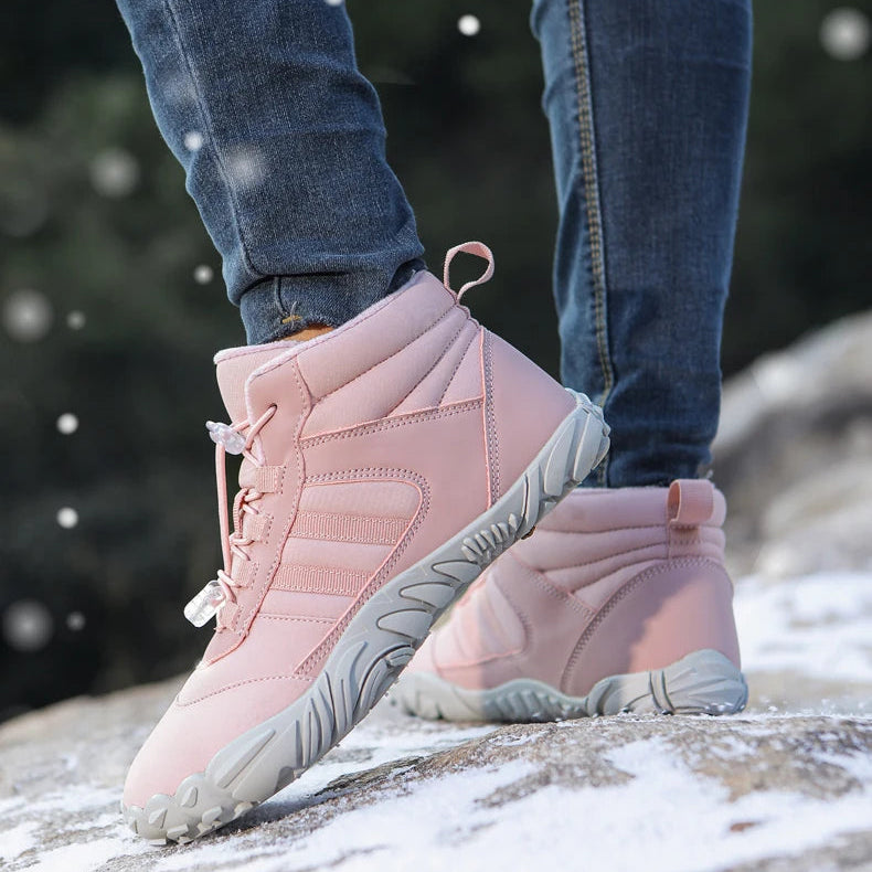 Unisex Winter-Barfußboots – wasserdicht, warm gefüttert & rutschfest (Walking / Outdoor / leichte Wanderung