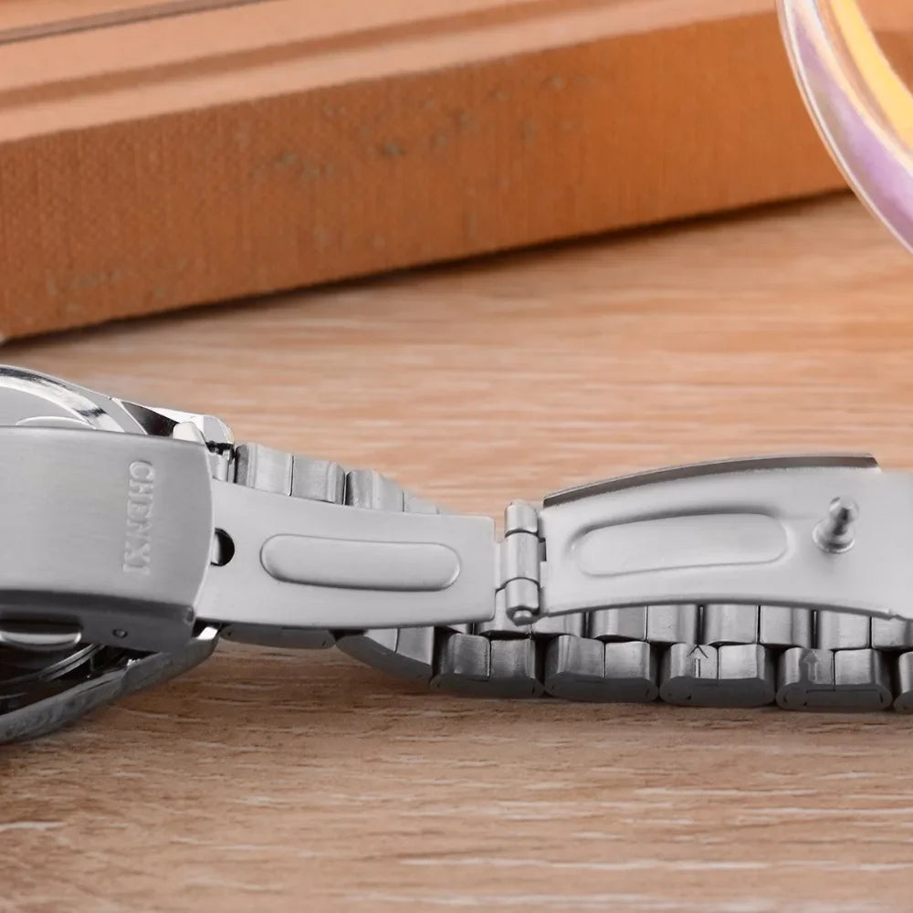 Elegante Damenarmbanduhr – Edelstahl & Präzises Quarzwerk