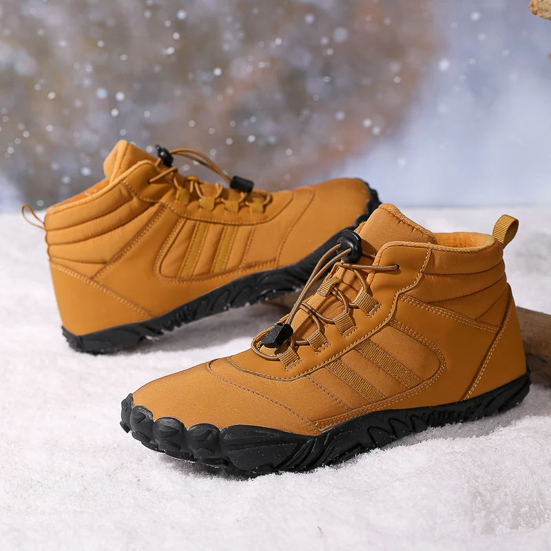 Unisex Winter-Barfußboots – wasserdicht, warm gefüttert & rutschfest (Walking / Outdoor / leichte Wanderung