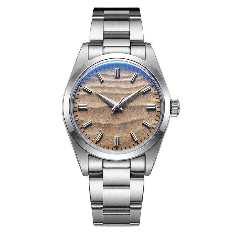 Elegante Herrenarmbanduhr  Edelstahl, Quarz & 100 m Wasserdicht