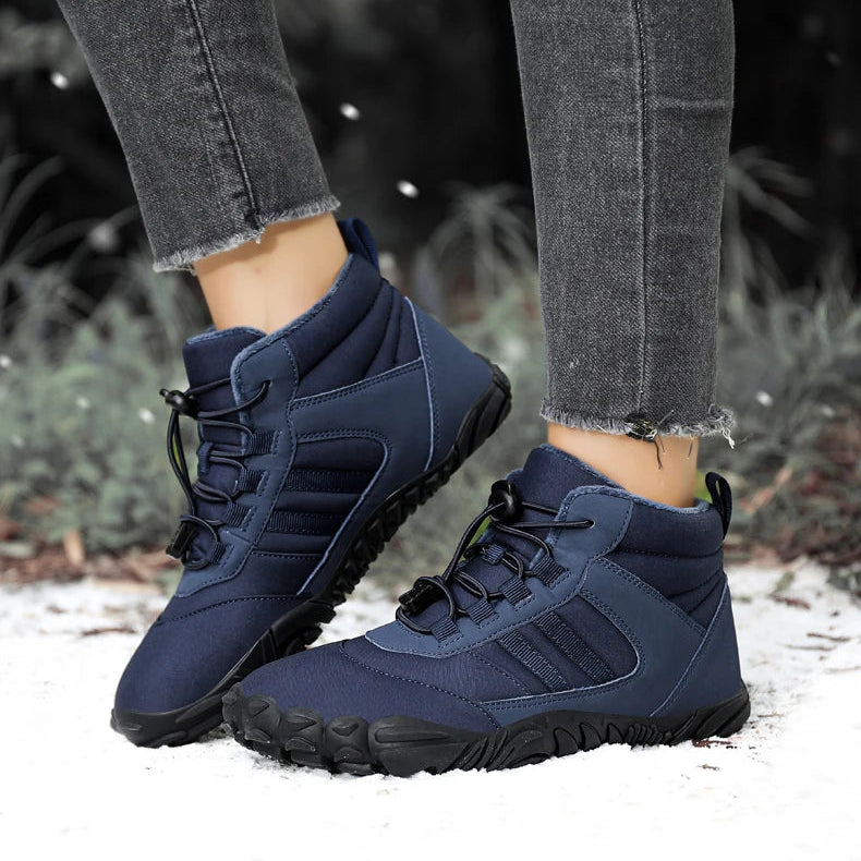 Unisex Winter-Barfußboots – wasserdicht, warm gefüttert & rutschfest (Walking / Outdoor / leichte Wanderung